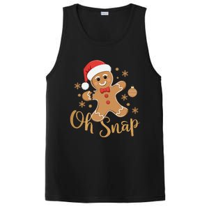 Oh Snap Gingerbread Man Cute Christmas Cookie Baking Team PosiCharge Competitor Tank