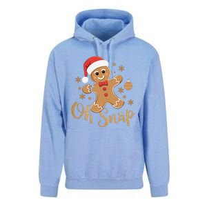 Oh Snap Gingerbread Man Cute Christmas Cookie Baking Team Unisex Surf Hoodie