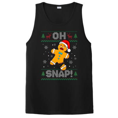 Oh Snap Gingerbread Man Christmas Funny Cookie Baking Xmas  PosiCharge Competitor Tank