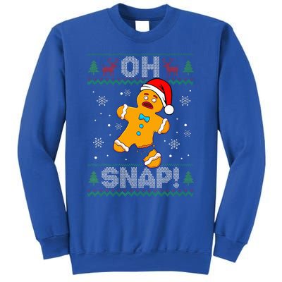 Oh Snap Gingerbread Man Christmas Funny Cookie Baking Xmas  Sweatshirt