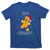 Oh Snap Gingerbread Man Christmas Funny Cookie Baking Xmas  T-Shirt