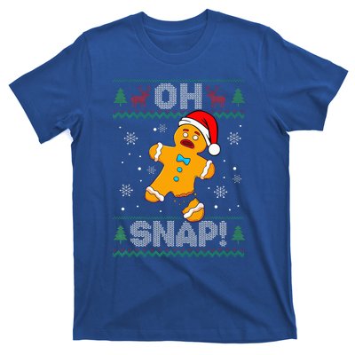 Oh Snap Gingerbread Man Christmas Funny Cookie Baking Xmas  T-Shirt