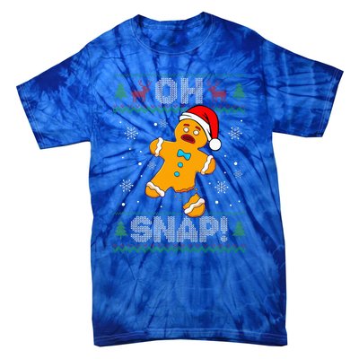 Oh Snap Gingerbread Man Christmas Funny Cookie Baking Xmas  Tie-Dye T-Shirt