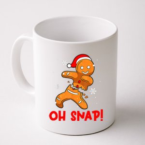 Oh Snap Gingerbread Man Merry Christmas Pajama Xmas Coffee Mug