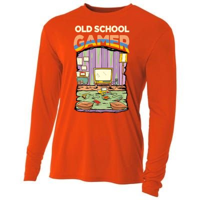 Old School Gamer Cooling Performance Long Sleeve Crew