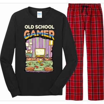 Old School Gamer Long Sleeve Pajama Set