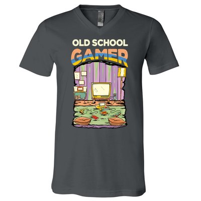 Old School Gamer V-Neck T-Shirt