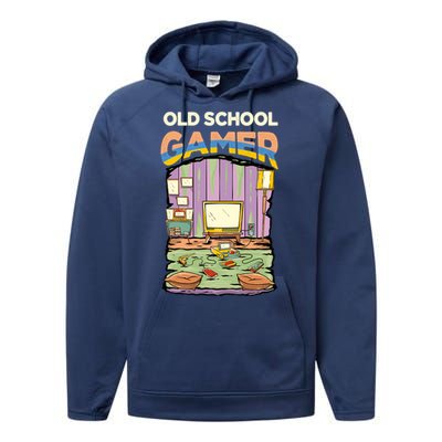 Old School Gamer Performance Fleece Hoodie