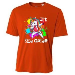 Out Second Grade 2Nd Grade Graduation Magical Unicorn Dabbin Cute Gift Cooling Performance Crew T-Shirt