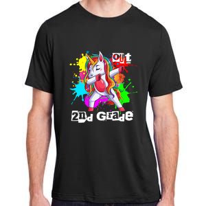 Out Second Grade 2Nd Grade Graduation Magical Unicorn Dabbin Cute Gift Adult ChromaSoft Performance T-Shirt