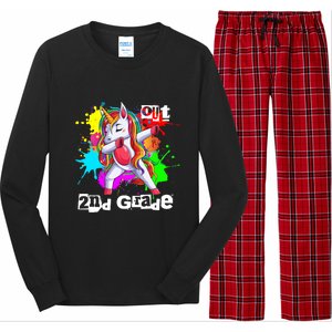 Out Second Grade 2Nd Grade Graduation Magical Unicorn Dabbin Cute Gift Long Sleeve Pajama Set