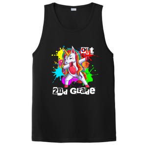 Out Second Grade 2Nd Grade Graduation Magical Unicorn Dabbin Cute Gift PosiCharge Competitor Tank