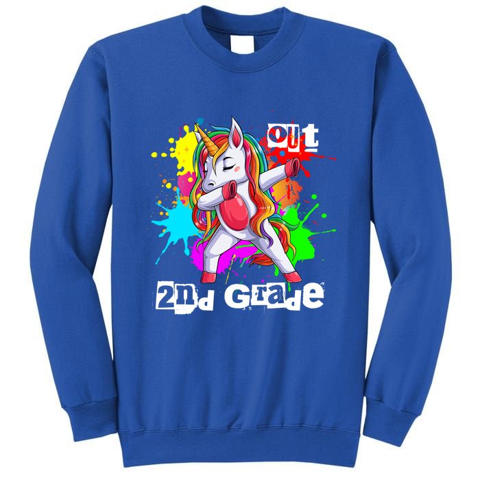 Out Second Grade 2Nd Grade Graduation Magical Unicorn Dabbin Cute Gift Sweatshirt