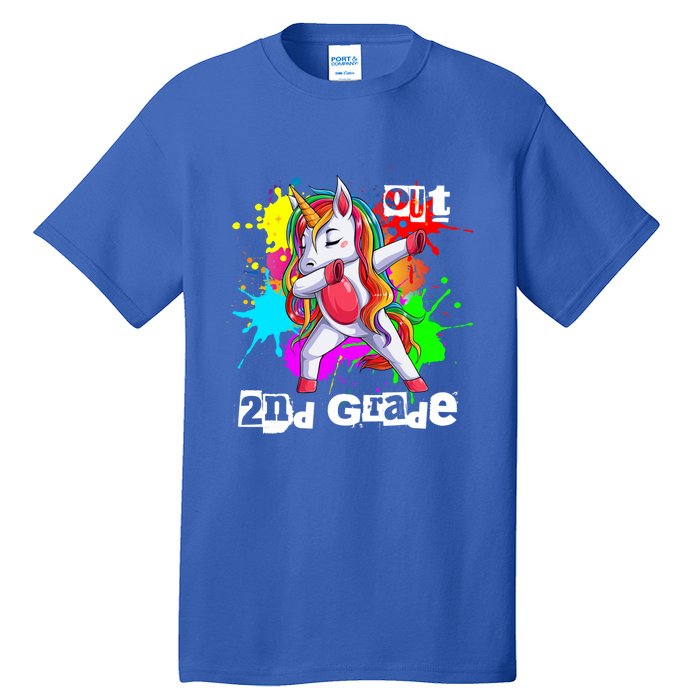 Out Second Grade 2Nd Grade Graduation Magical Unicorn Dabbin Cute Gift Tall T-Shirt