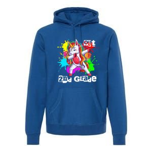 Out Second Grade 2Nd Grade Graduation Magical Unicorn Dabbin Cute Gift Premium Hoodie