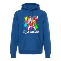 Out Second Grade 2Nd Grade Graduation Magical Unicorn Dabbin Cute Gift Premium Hoodie