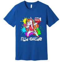 Out Second Grade 2Nd Grade Graduation Magical Unicorn Dabbin Cute Gift Premium T-Shirt