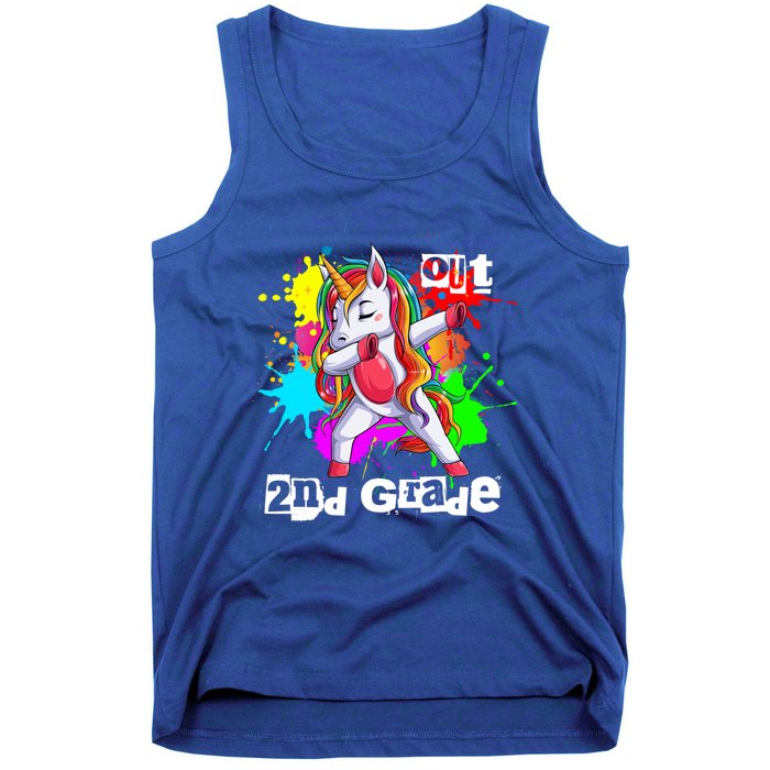 Out Second Grade 2Nd Grade Graduation Magical Unicorn Dabbin Cute Gift Tank Top