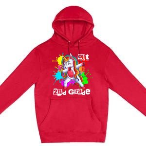 Out Second Grade 2Nd Grade Graduation Magical Unicorn Dabbin Cute Gift Premium Pullover Hoodie