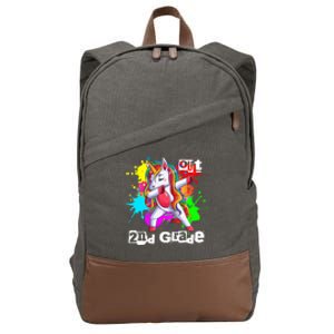 Out Second Grade 2Nd Grade Graduation Magical Unicorn Dabbin Cute Gift Cotton Canvas Backpack