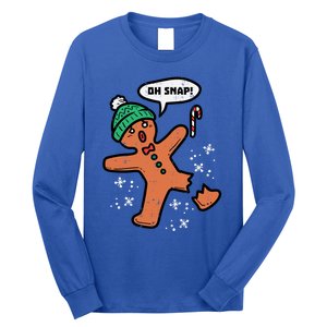 Oh Snap Gingerbread Funny Christmas Xmas Gift Long Sleeve Shirt