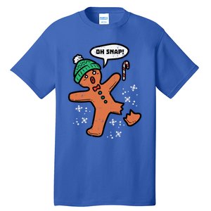 Oh Snap Gingerbread Funny Christmas Xmas Gift Tall T-Shirt