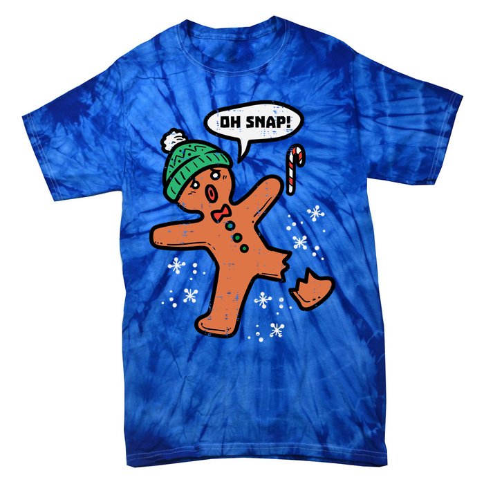 Oh Snap Gingerbread Funny Christmas Xmas Gift Tie-Dye T-Shirt