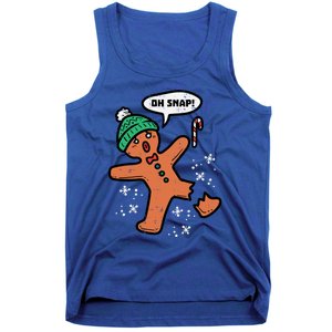 Oh Snap Gingerbread Funny Christmas Xmas Gift Tank Top