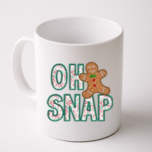 Oh Snap Gingerbread Funny ChristmasChristmas Gift Christmas In July Coffee Mug