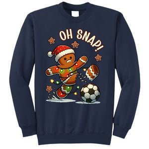 Oh Snap Gingerbreadman Christmas Soccer Sweatshirt