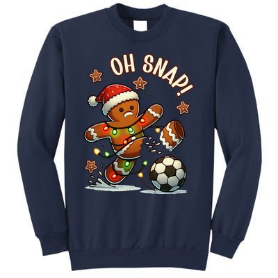 Oh Snap Gingerbreadman Christmas Soccer Sweatshirt