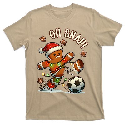 Oh Snap Gingerbreadman Christmas Soccer T-Shirt