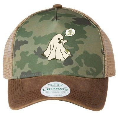 Oh Sheet Ghost Funny Legacy Tie Dye Trucker Hat