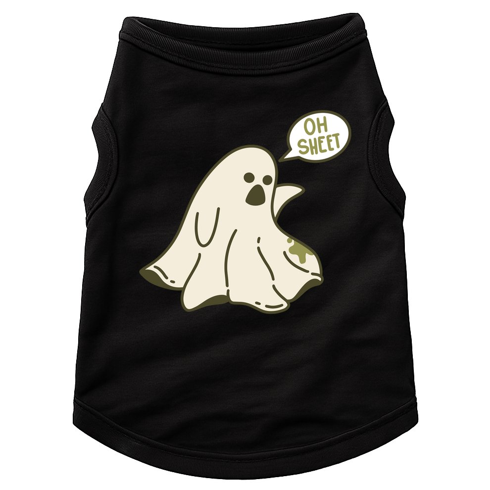 Oh Sheet Ghost Funny Doggie Tank