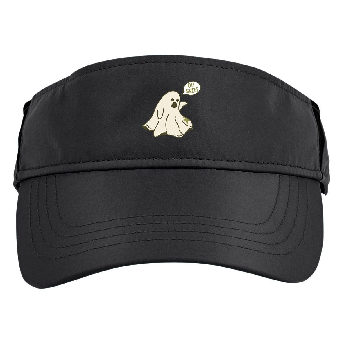 Oh Sheet Ghost Funny Adult Drive Performance Visor