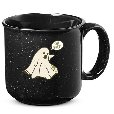 Oh Sheet Ghost Funny 15oz Campfire Ceramic Mug
