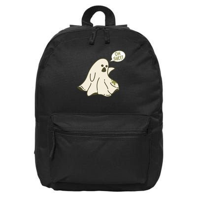 Oh Sheet Ghost Funny 16 in Basic Backpack