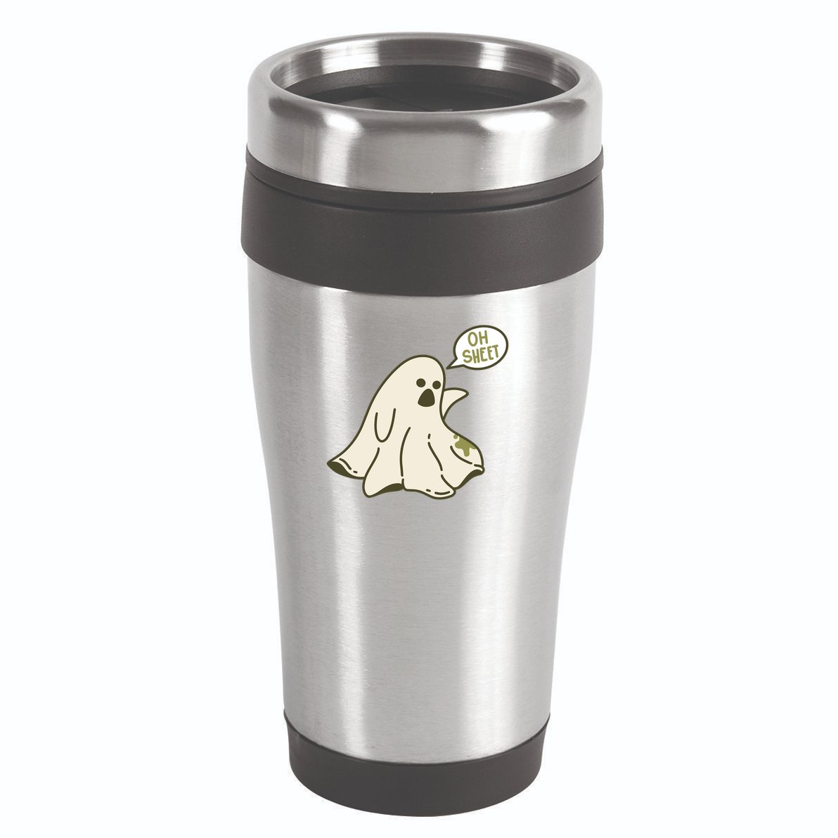 Oh Sheet Ghost Funny 16oz Travel Tumbler