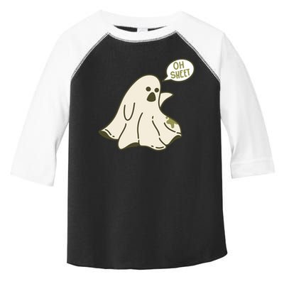 Oh Sheet Ghost Funny Toddler Fine Jersey T-Shirt