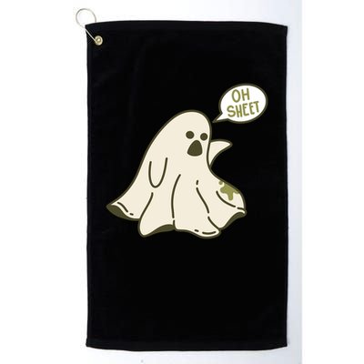 Oh Sheet Ghost Funny Golf Towel