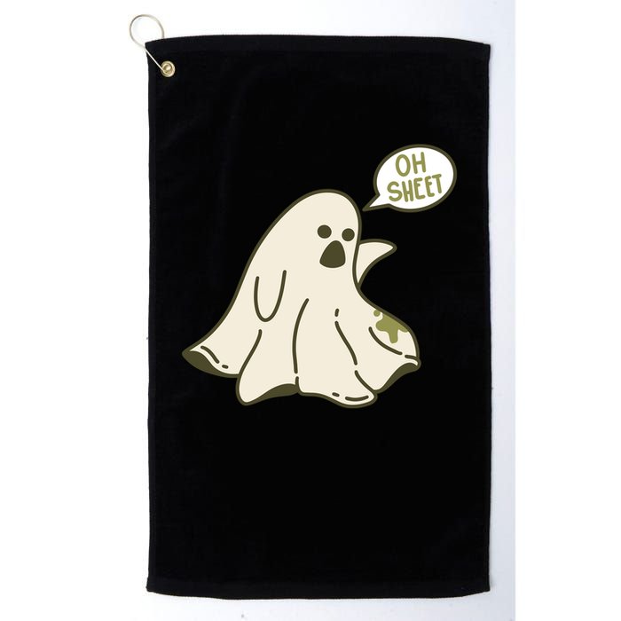 Oh Sheet Ghost Funny Golf Towel