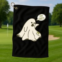 Oh Sheet Ghost Funny Golf Towel