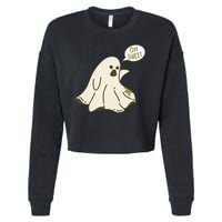 Oh Sheet Ghost Funny Cropped Pullover Crew