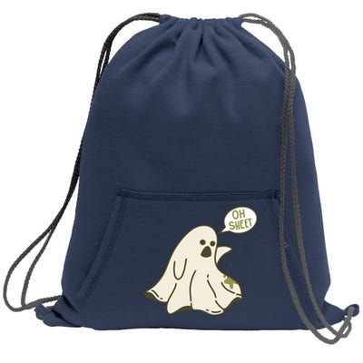 Oh Sheet Ghost Funny Sweatshirt Cinch Pack Bag