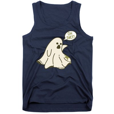 Oh Sheet Ghost Funny Tank Top