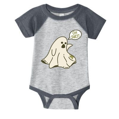 Oh Sheet Ghost Funny Infant Baby Jersey Bodysuit