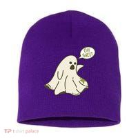 Oh Sheet Ghost Funny Short Acrylic Beanie