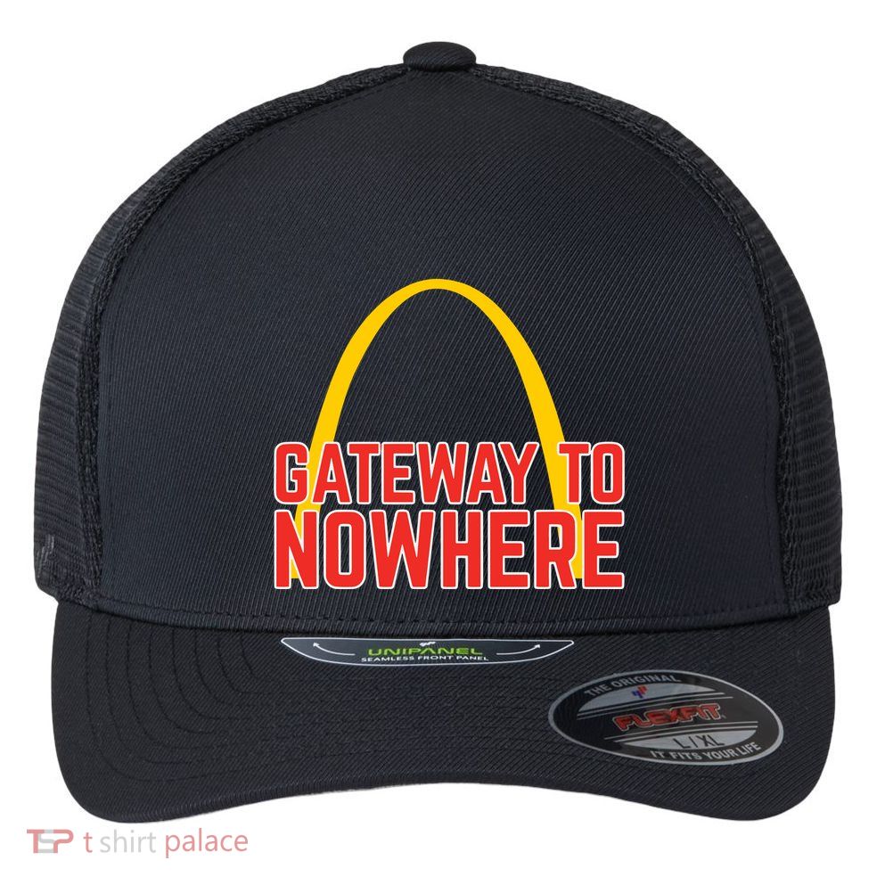 Obvious Shirts Gateway To Nowhere Flexfit Unipanel Trucker Cap