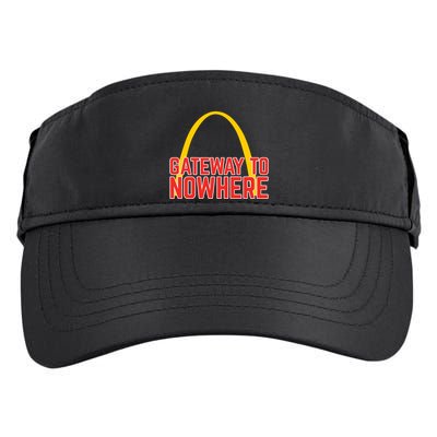 Obvious Shirts Gateway To Nowhere Adult Drive Performance Visor