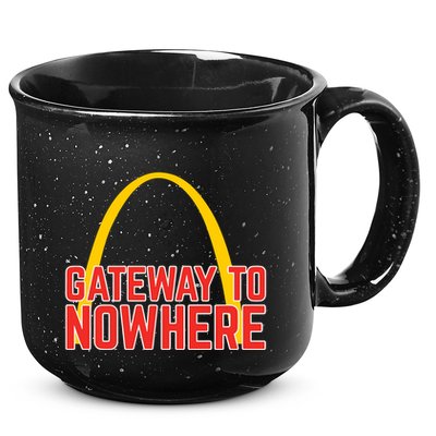 Obvious Shirts Gateway To Nowhere 15oz Campfire Ceramic Mug